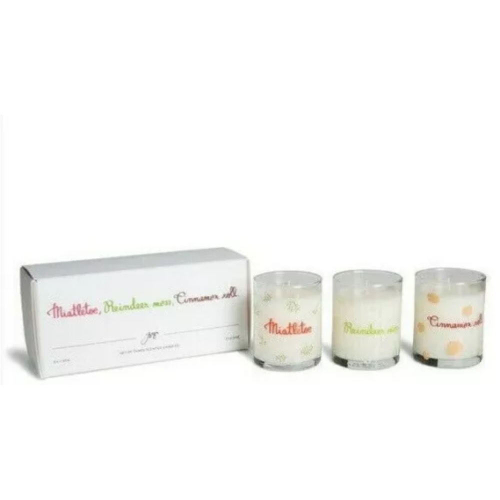 JOYA Studios Mistletoe Reindeer Moss Cinnamon roll Scented Candle  3pack